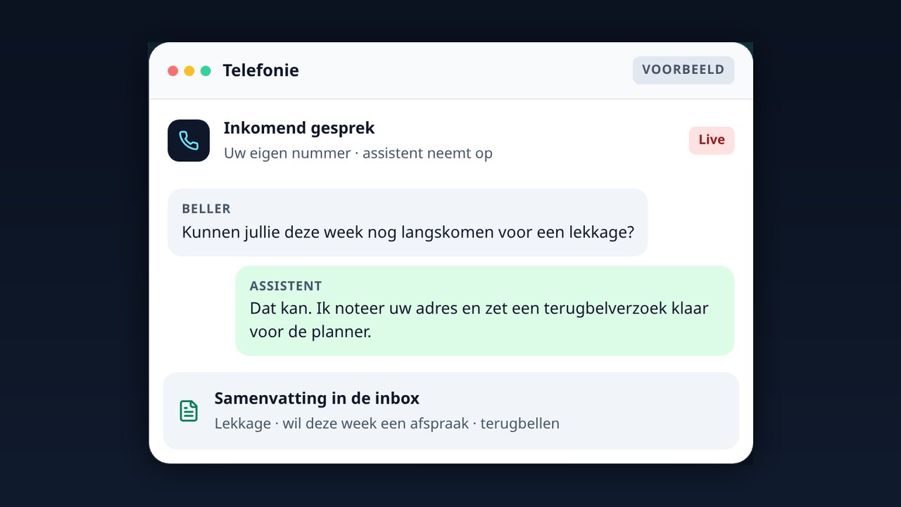 Outreach via bel en chat